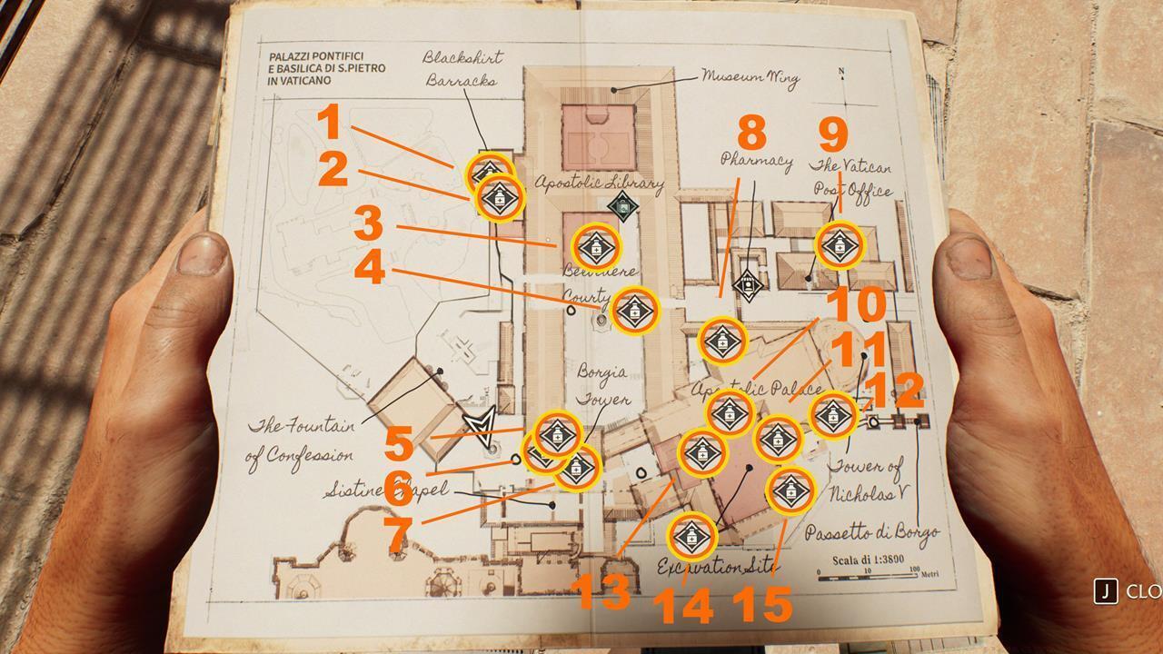 Vatican City Medicine Bottles map