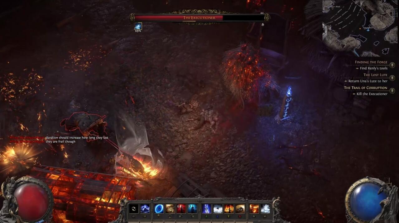 The Executioner performing the Axe Stomp attack.