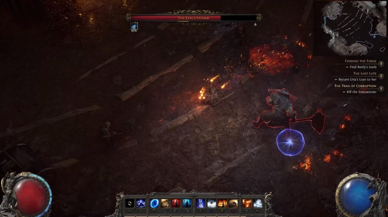 The Executioner is a tough boss fight in Path of Exile 2.