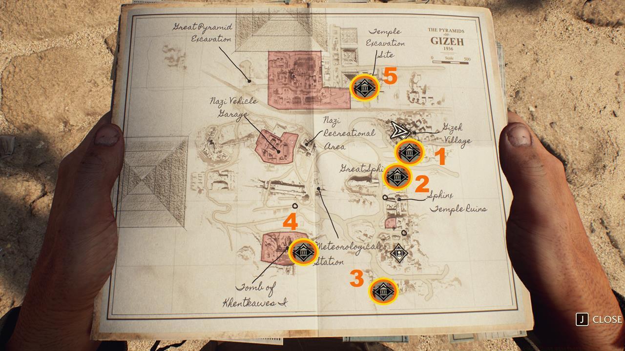 Lost Artifacts of Africa map