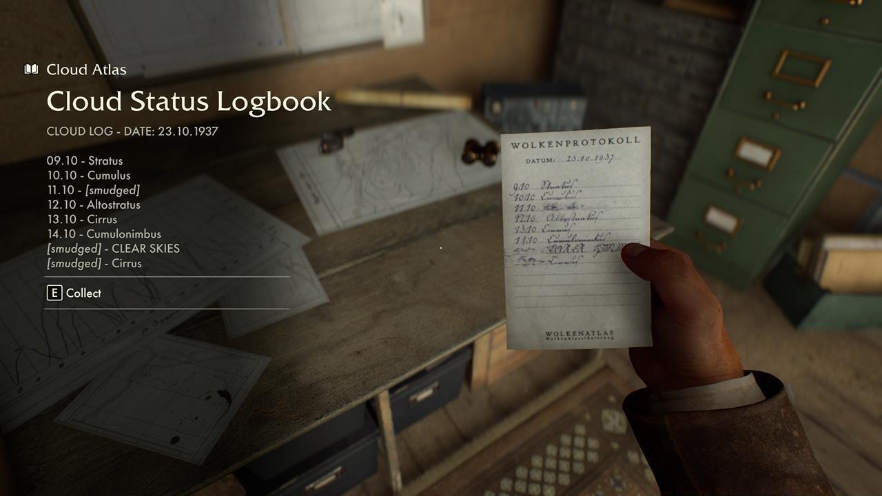 Clue #1: Cloud Status Logbook