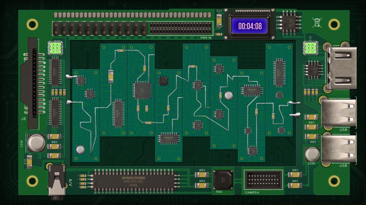 Fly the chopper and hack the door