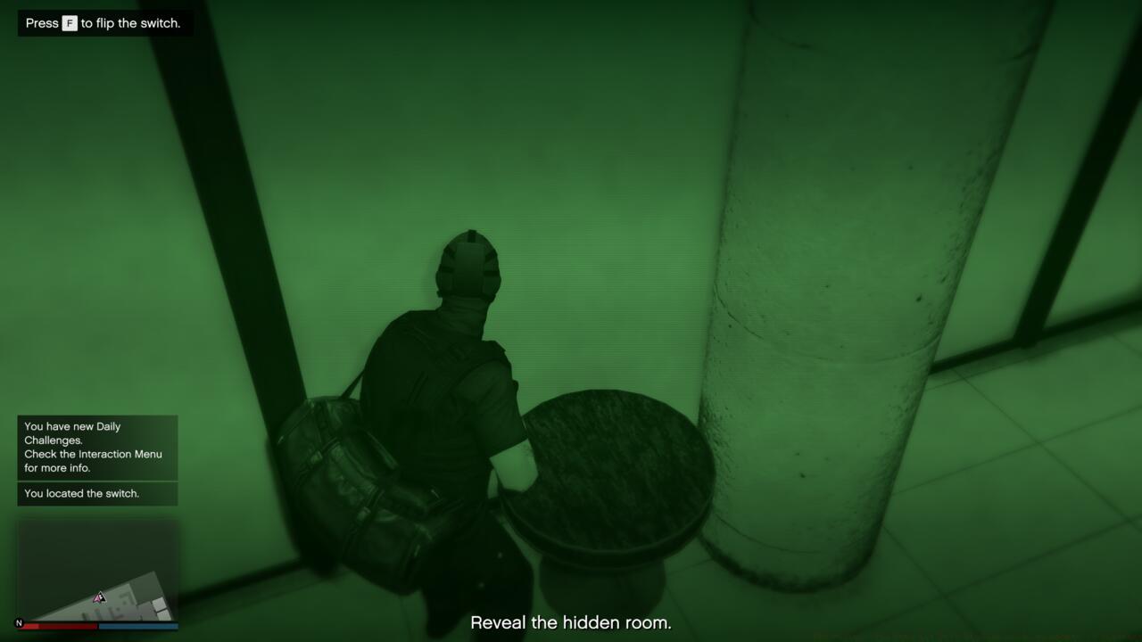 Plant EMP Charges and locate the hidden room