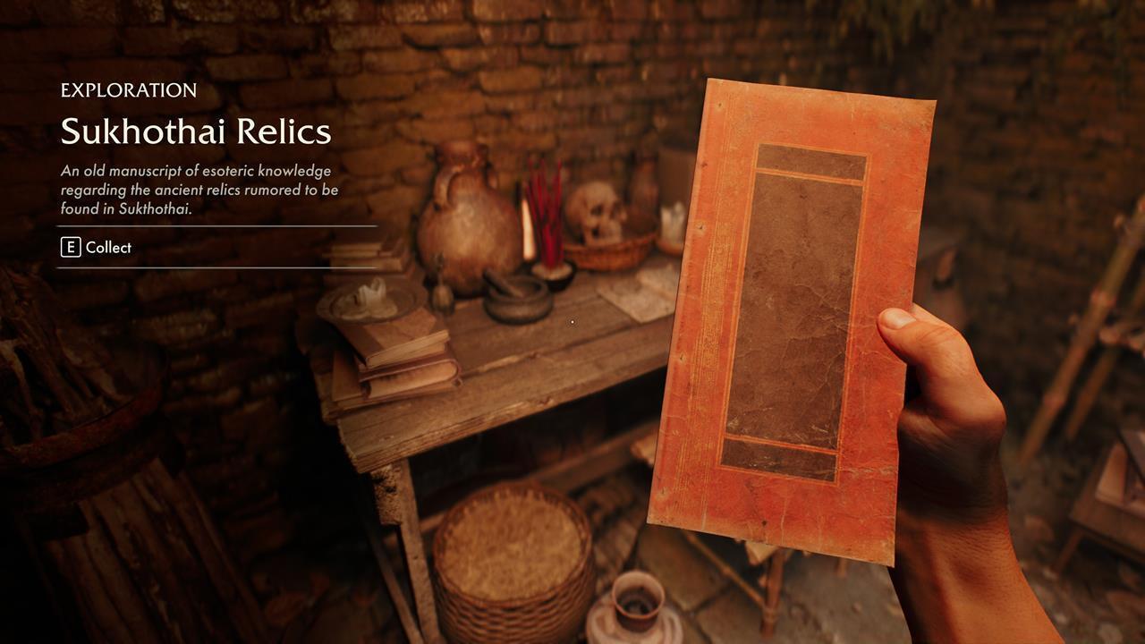 Where to find the Sukhothai Relics booklet?