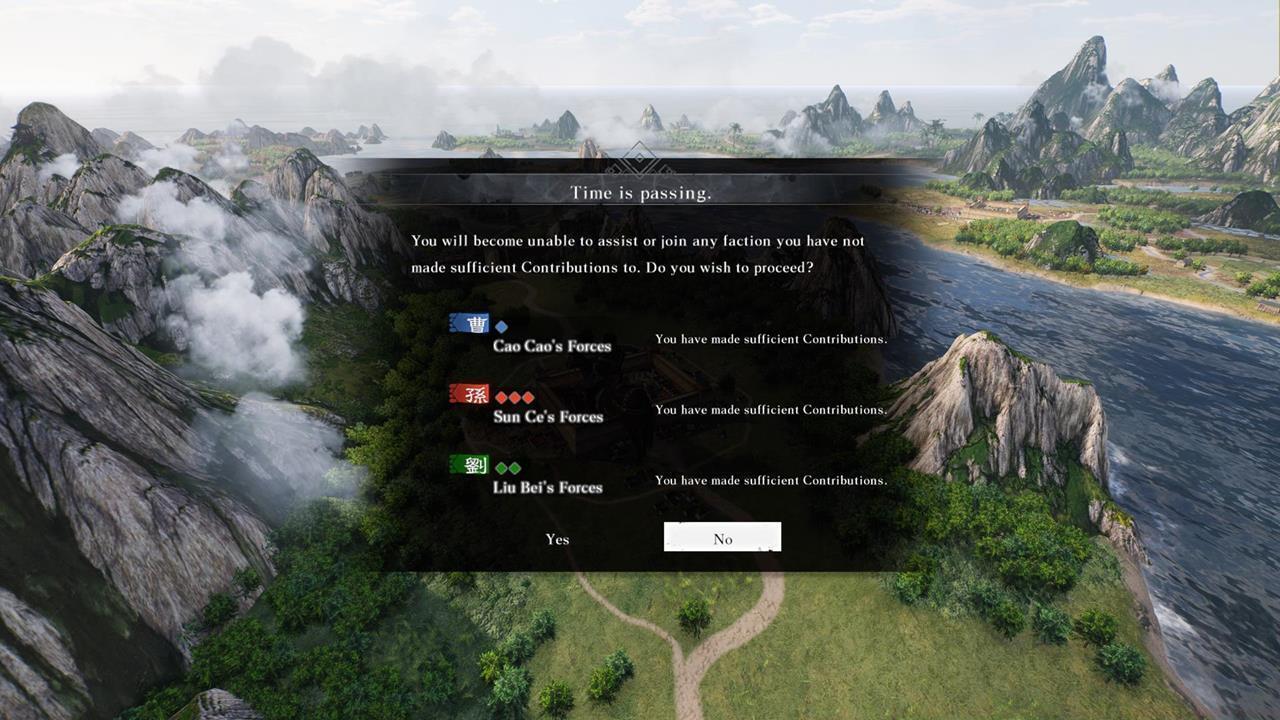 Campaign progression and major decisions in Chapter 3