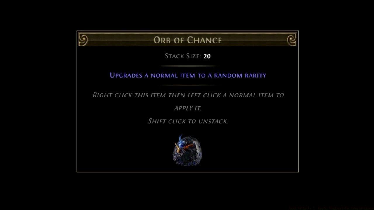 How Orbs of Chance work