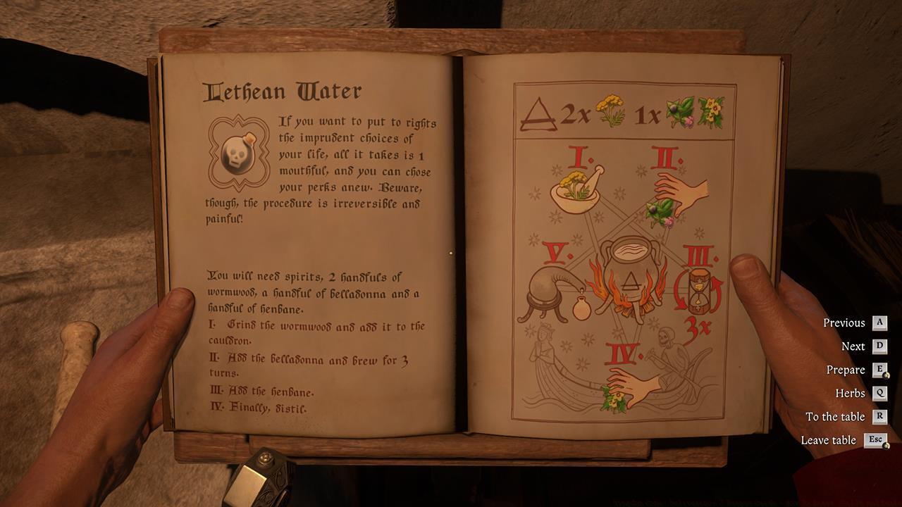 How to brew Lethean Water?