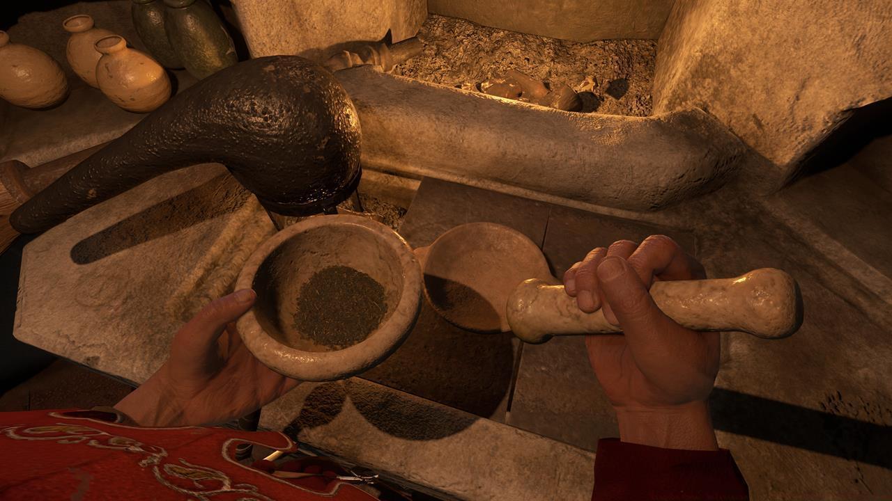 The base, adding reagents, and grinding them into powder