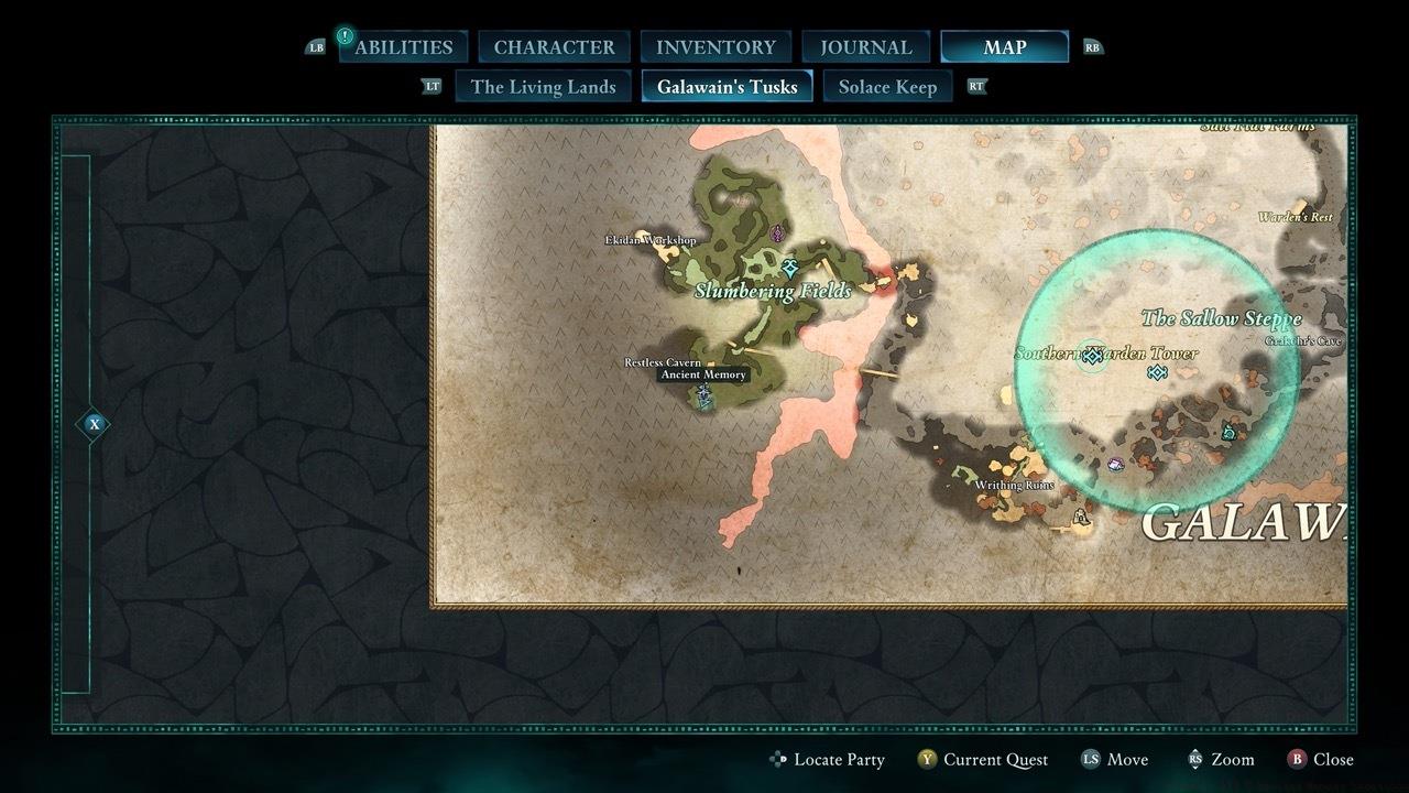 The fourth Ancient Memory is located in the Slumbering Fields.