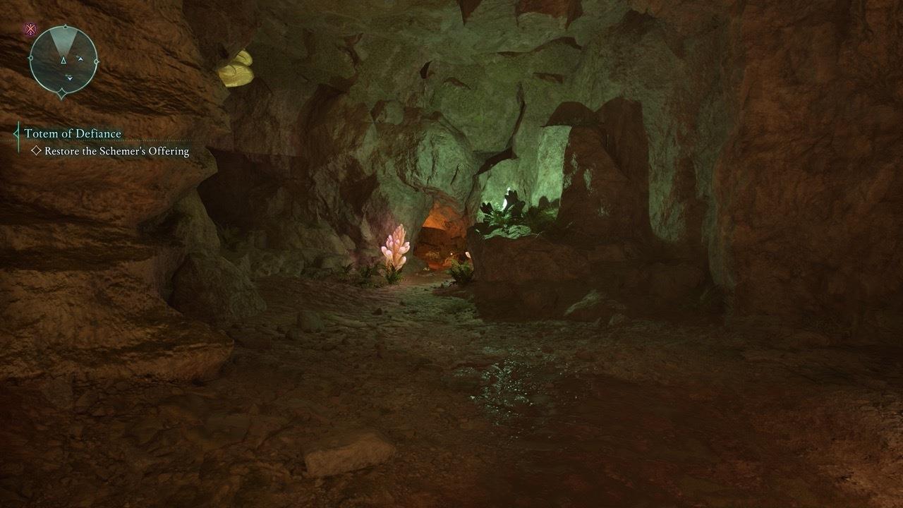 Head through this small opening to reach the totem.