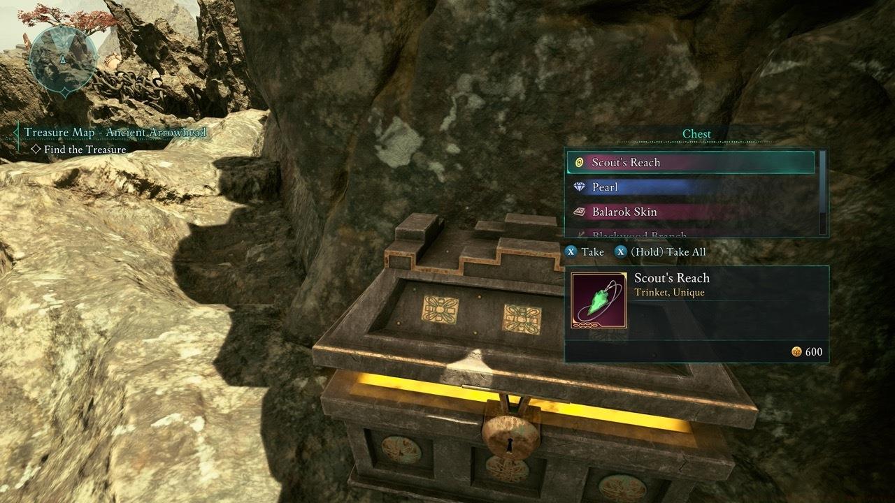 Collect the Scout's Reach to complete the quest.