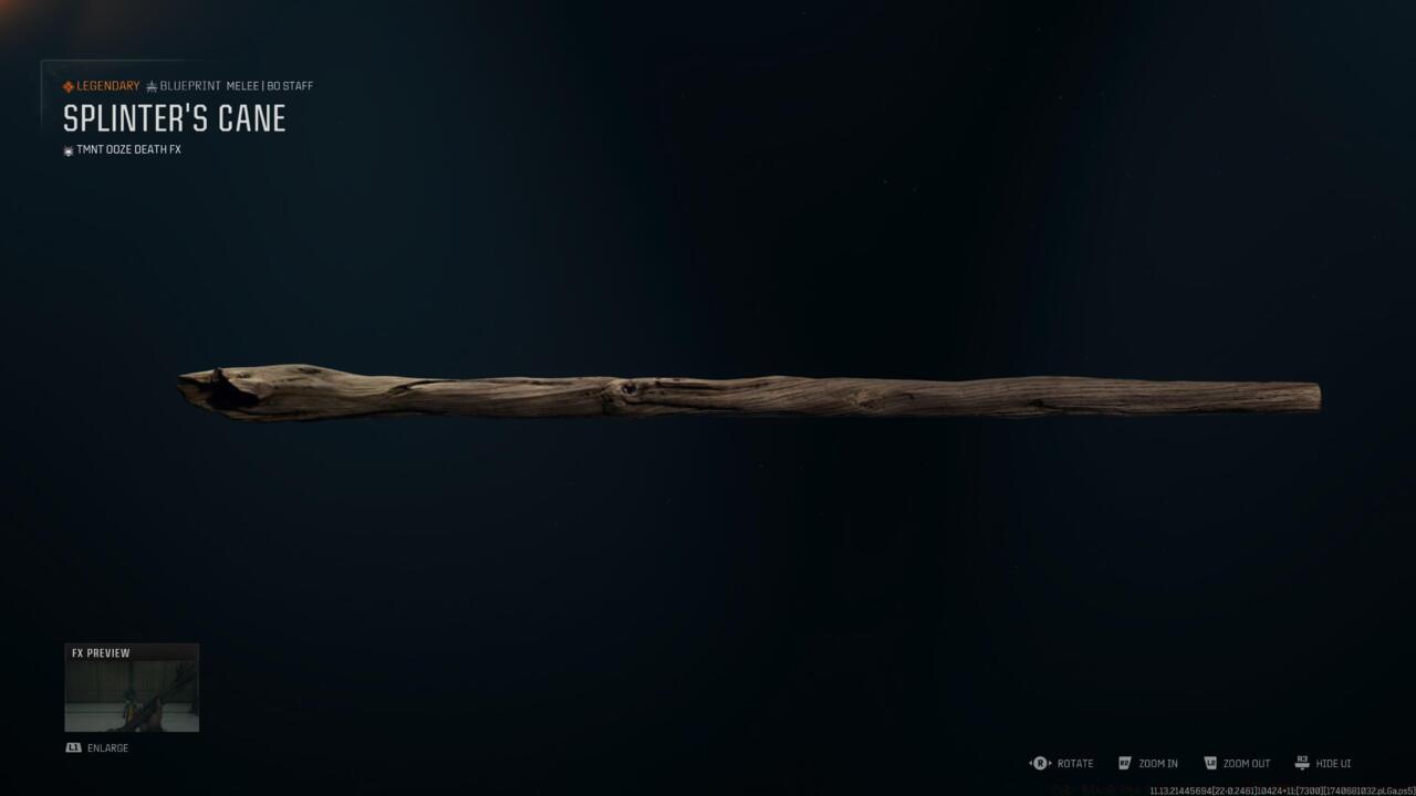 Splinter's Cane - Weapon Blueprint