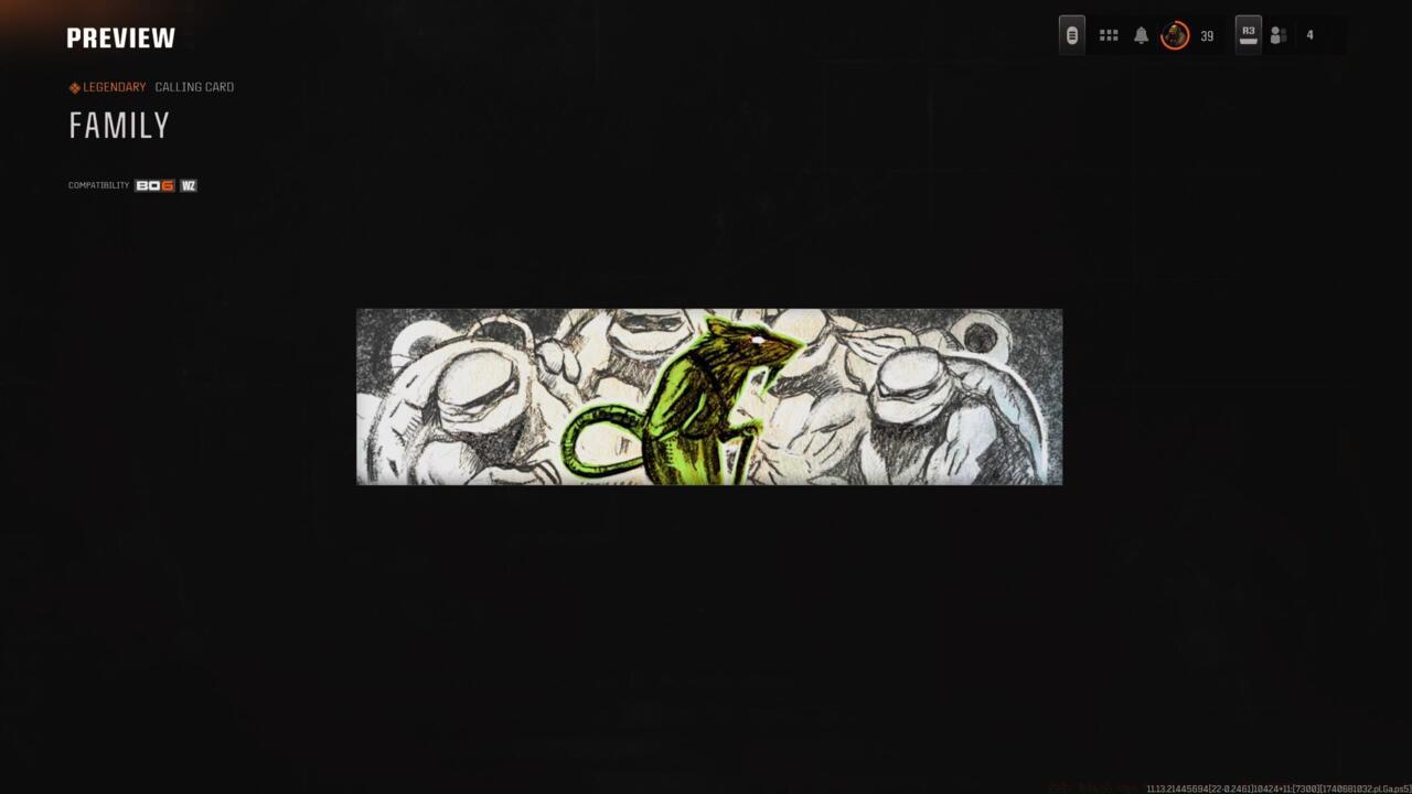 Family - Calling card