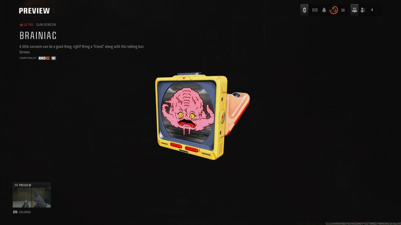 Brainiac - Gun screen