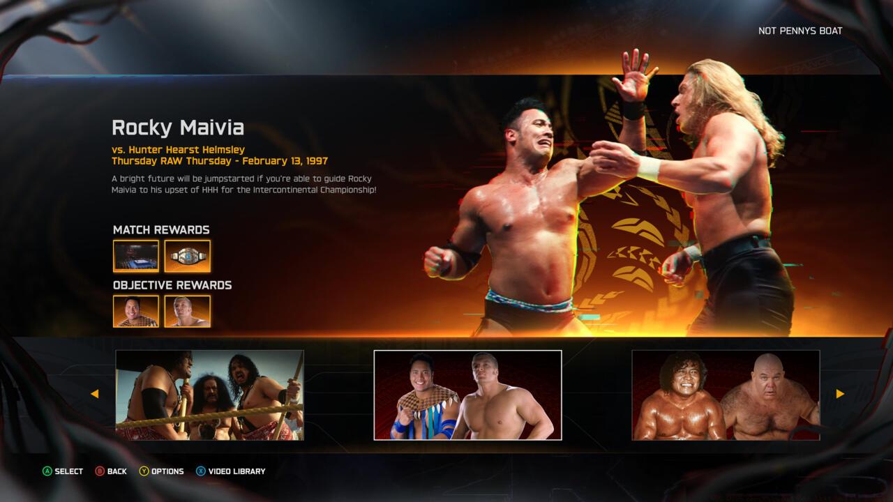 Rocky Maivia vs. Hunter Hearst Helmsley - Raw 1997