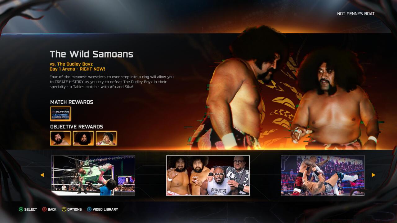 The Wild Samoans vs. The Dudley Boyz - Fantasy match