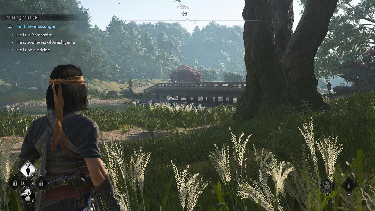 The messenger is waiting for you on Arashiyama's famous bridge.