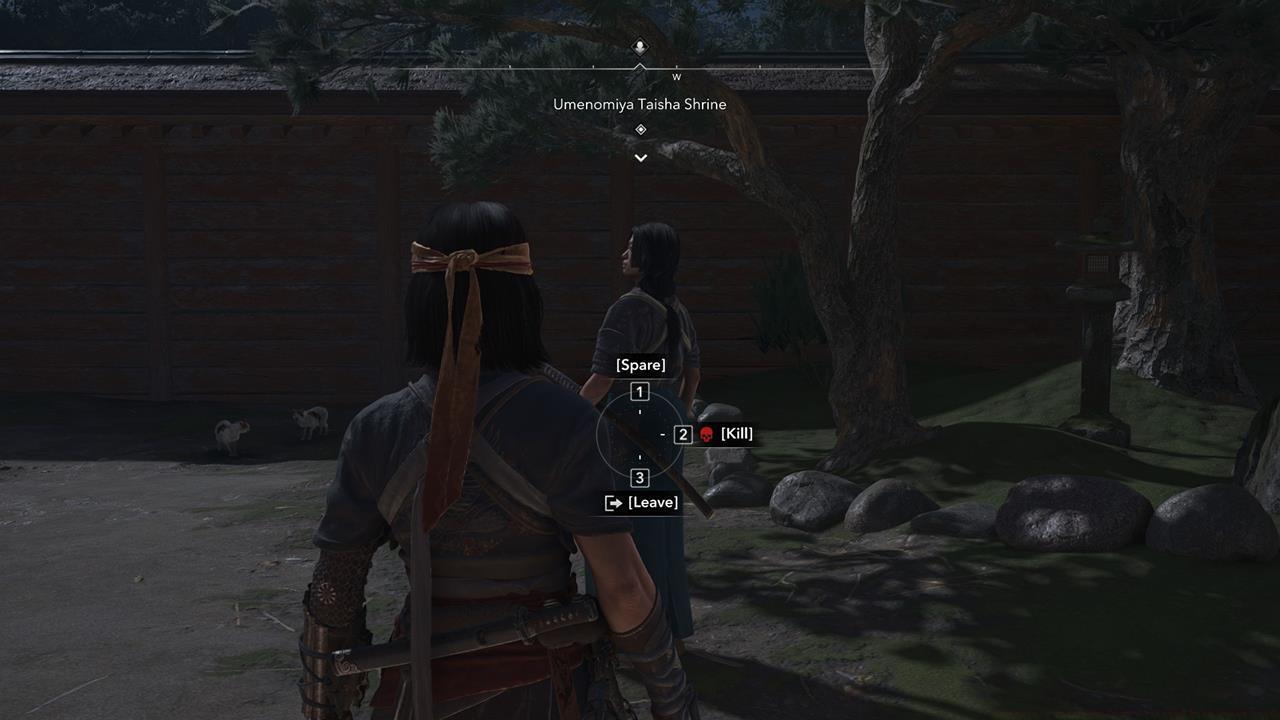 Rewards for sparing two of Inoshichi's kinder children