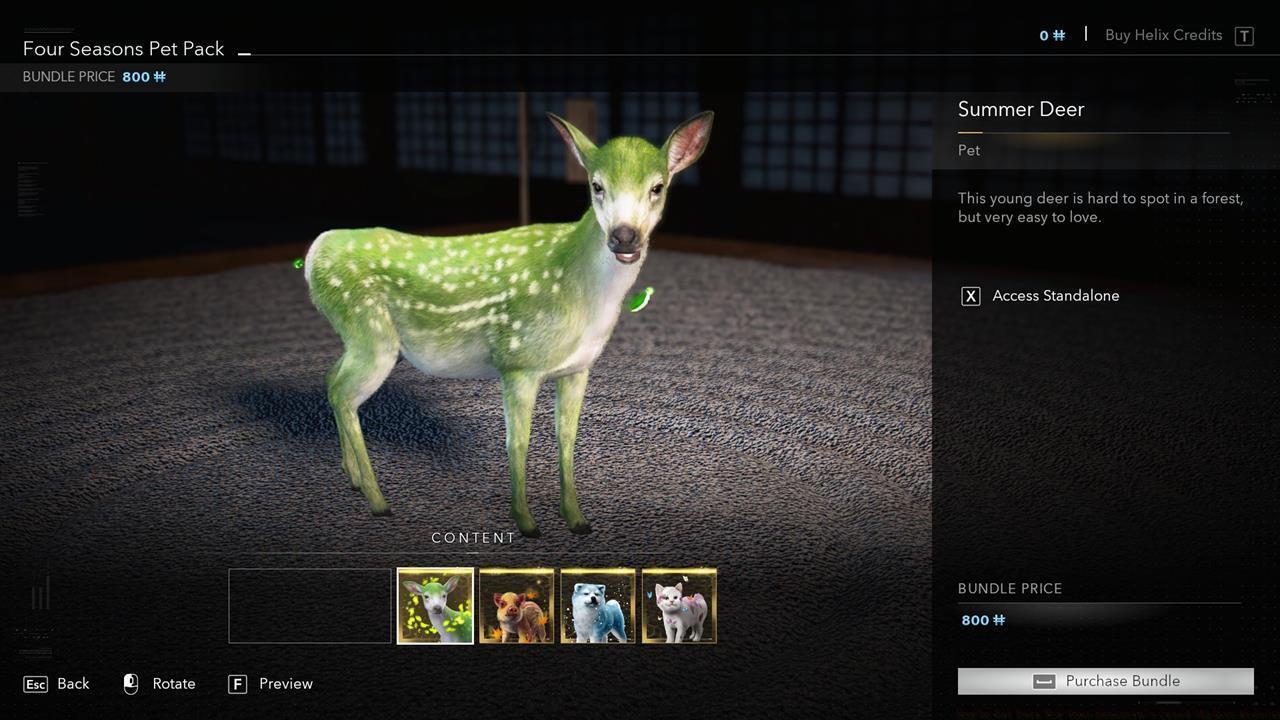 Animal companions from the store