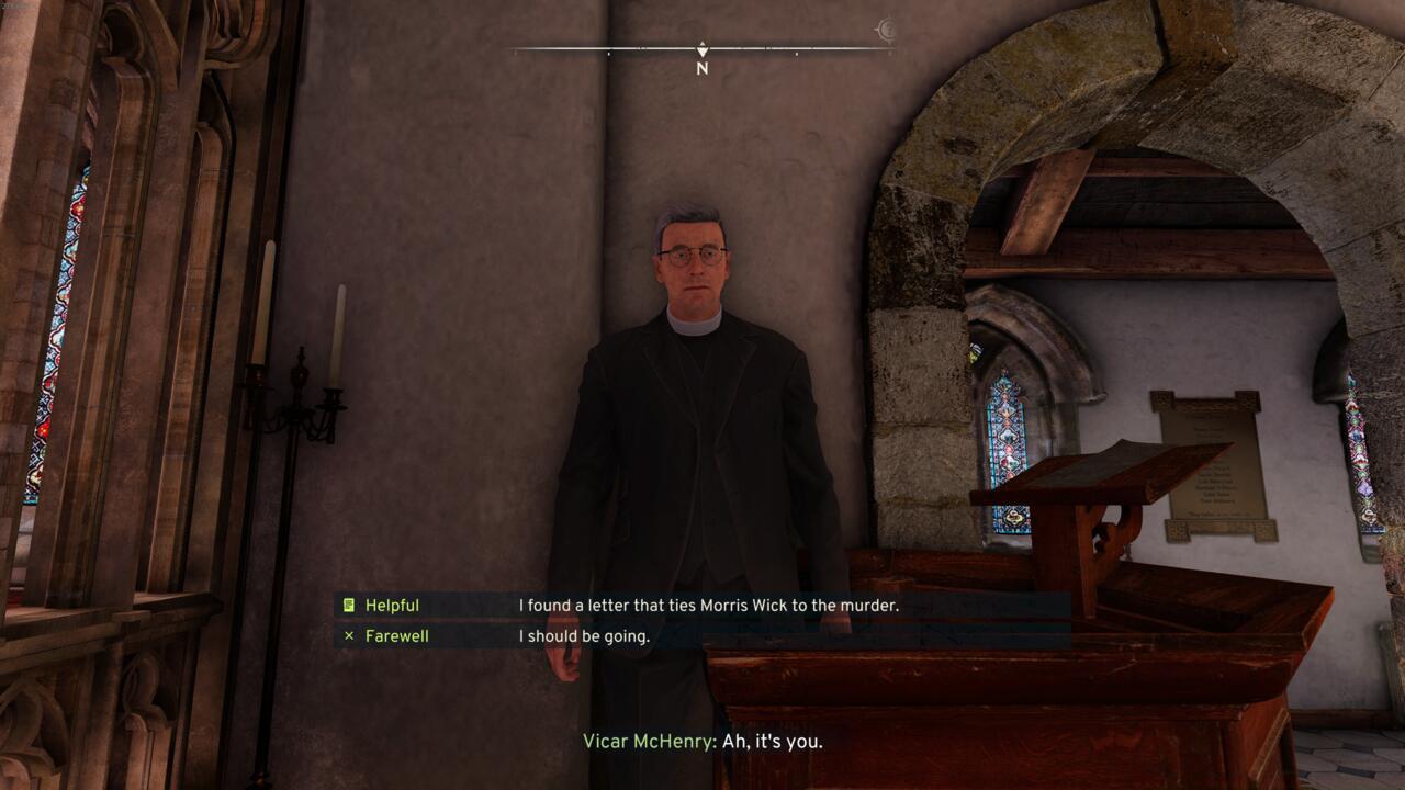 Telling the Vicar about Morris and Maisie