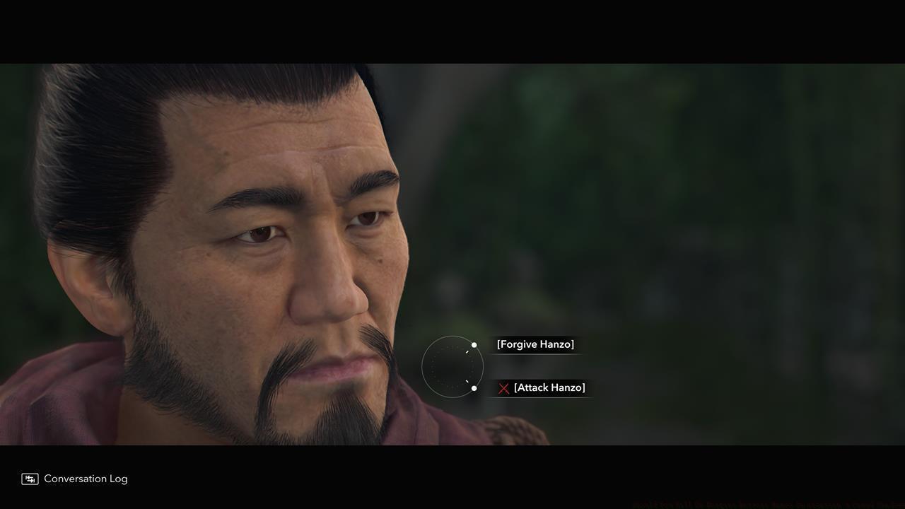 The decision to forgive or kill Hattori Hanzo