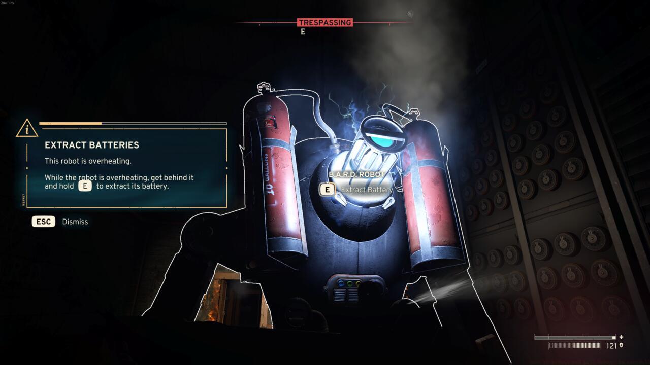 The B.A.R.D. Batteries power the robots 