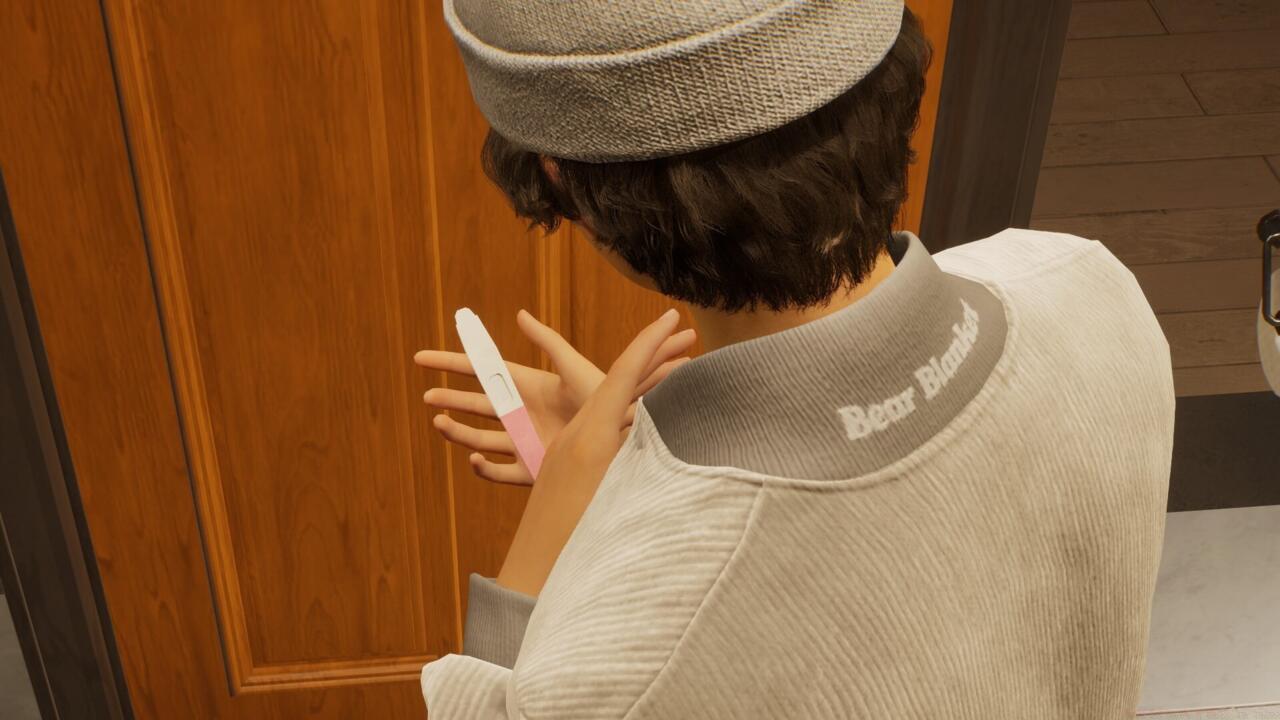 Taking a pregnancy test in InZoi is almost as exciting as it is in real life.