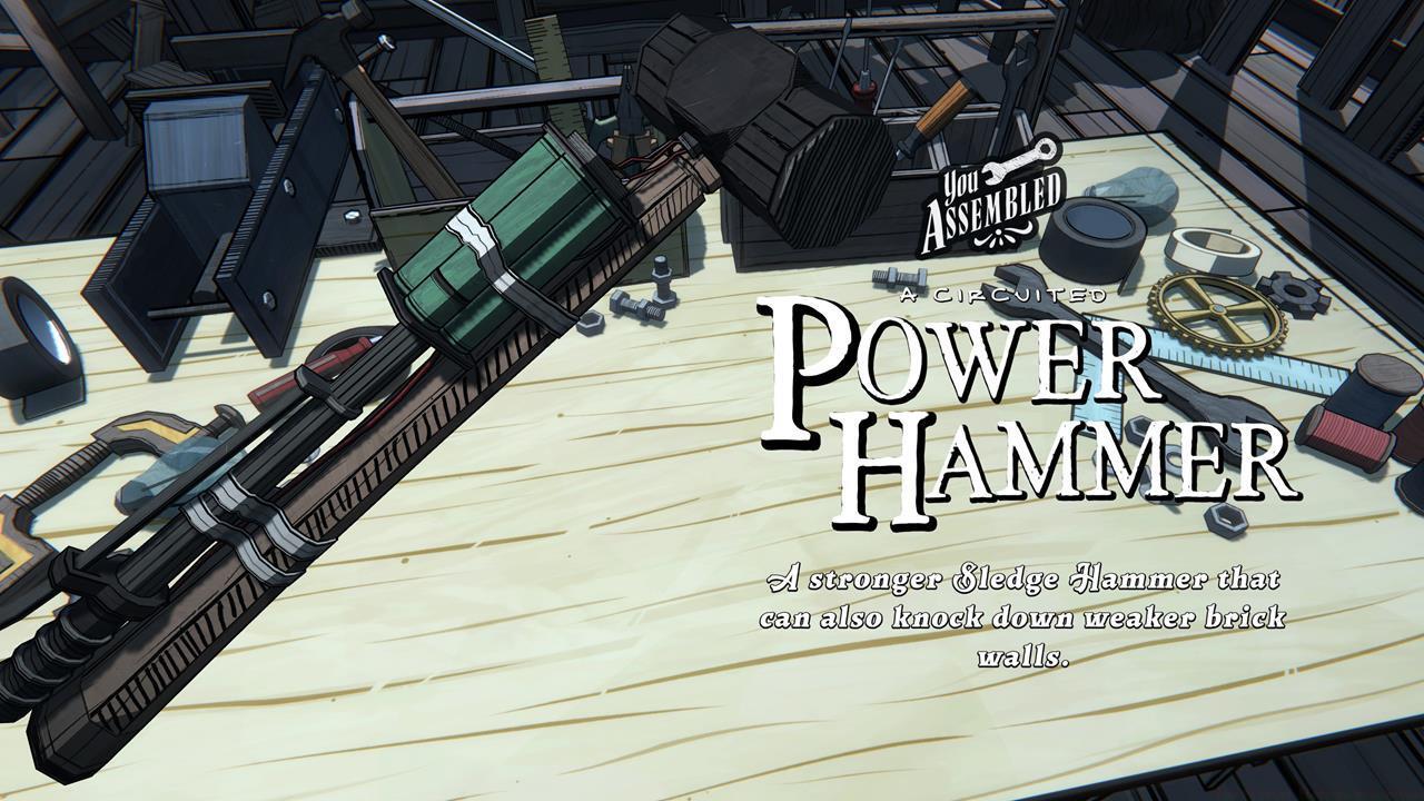 You can smash through walls with the Power Hammer.