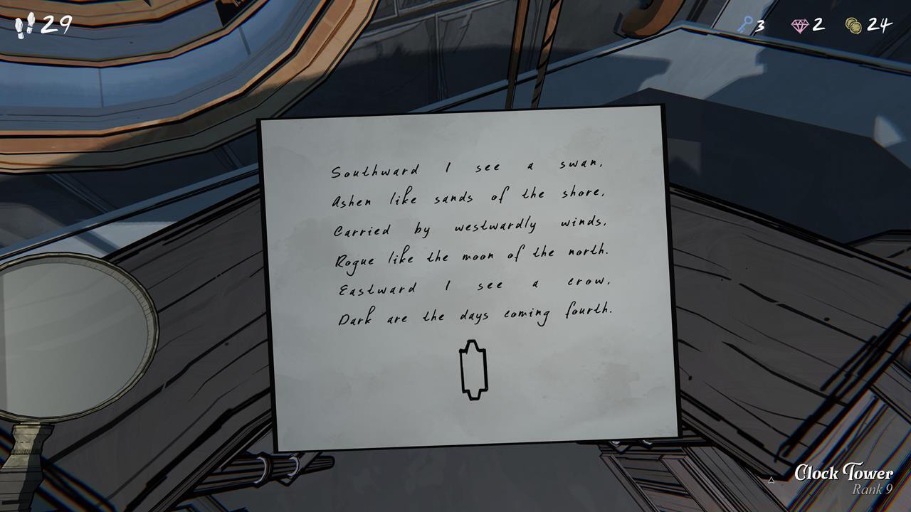 The Clock Tower clue that you should ignore... for now