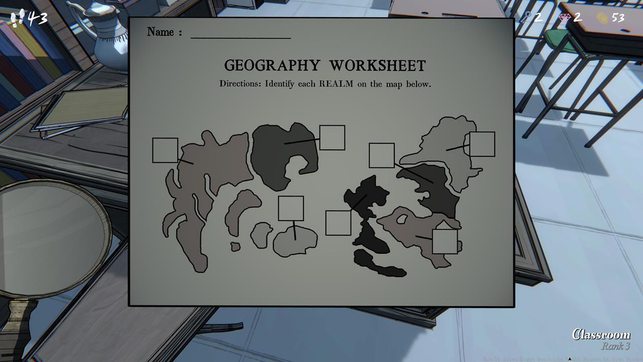 Eight Realms in Eight Months clues: Classroom tests and maps