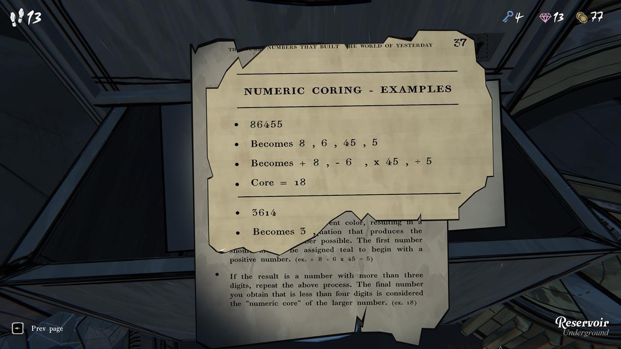 Coat of Arms clues: The Numeric Core mechanics
