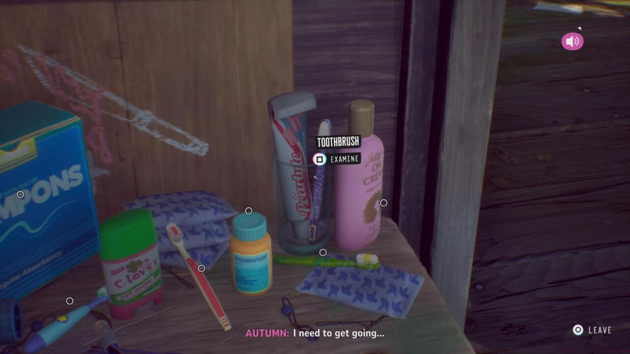 Autumn's purple toothbrush