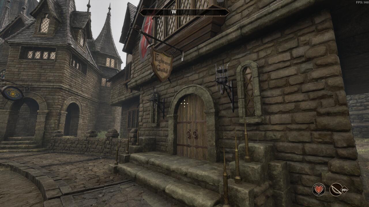 The entrance to the Fighters Guild