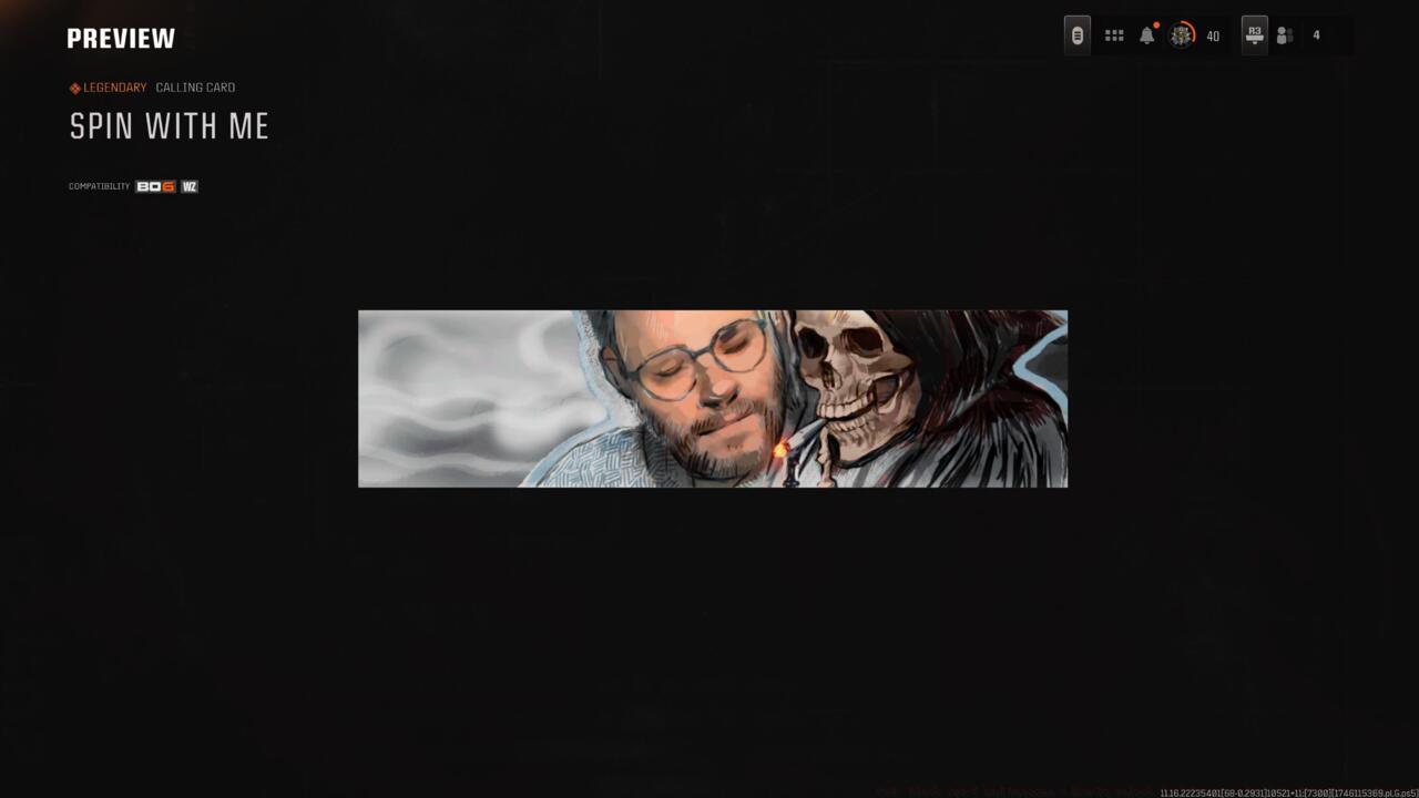 Spin With Me - Calling card