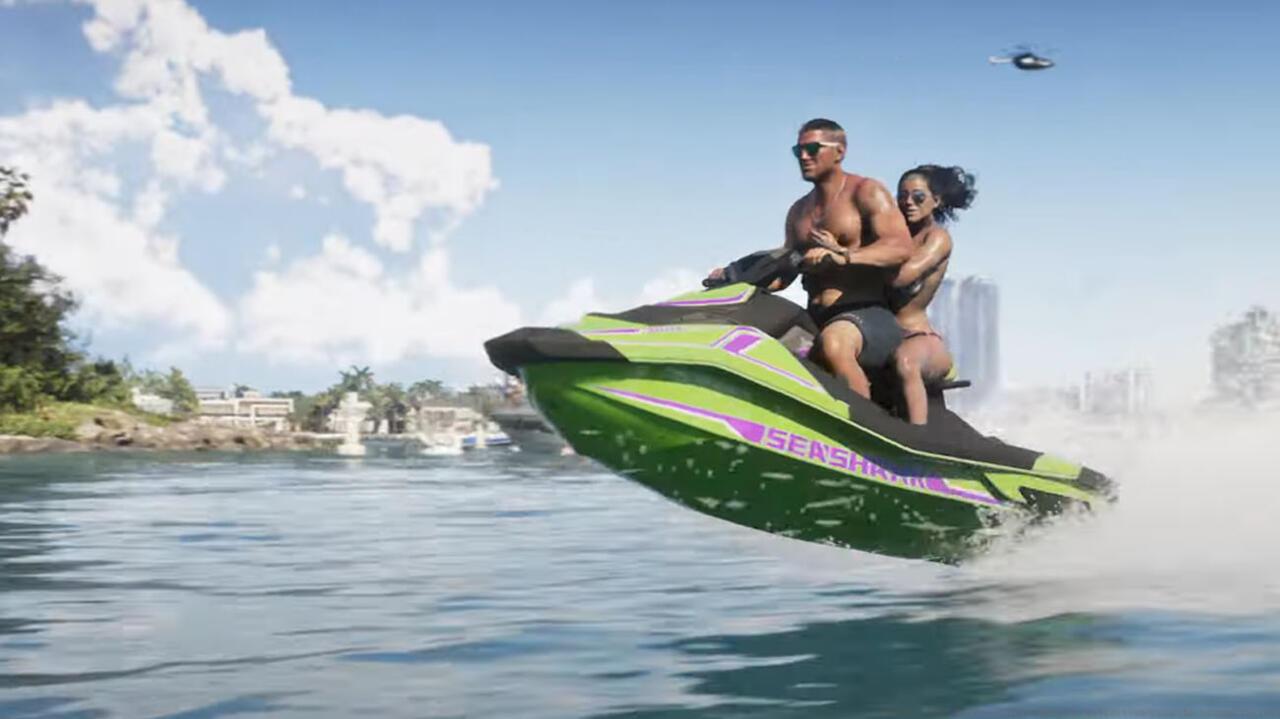 Jet skiing
