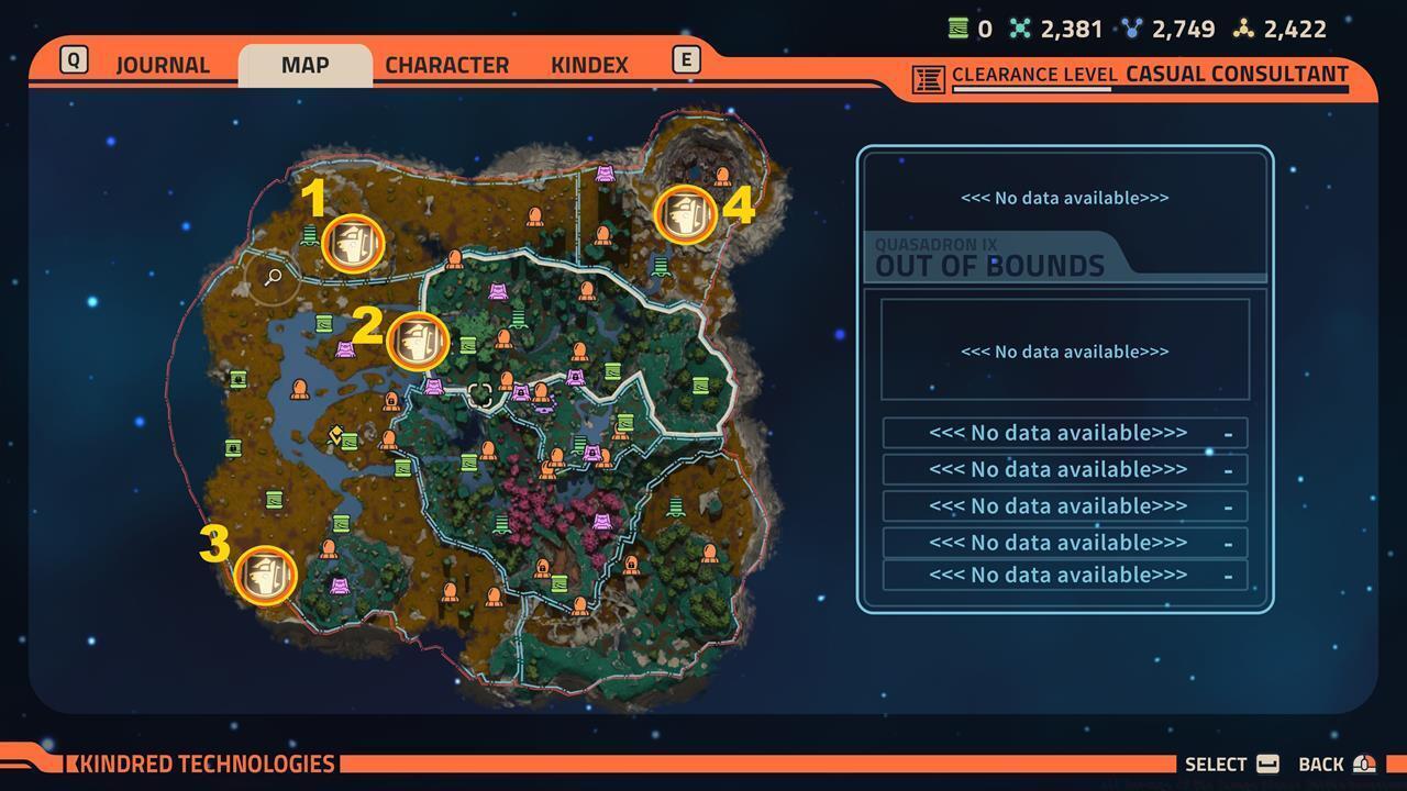 Quasador IX selfie spots map