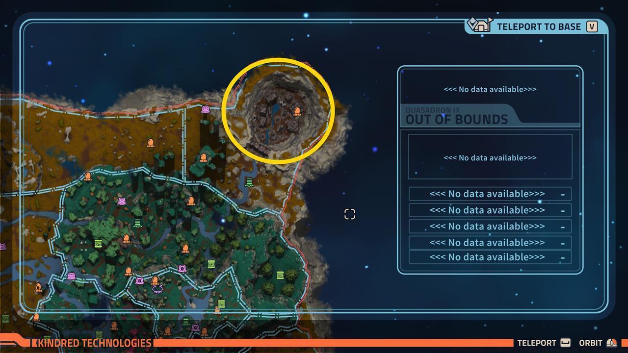 Quasadron IX: Alta scannables map