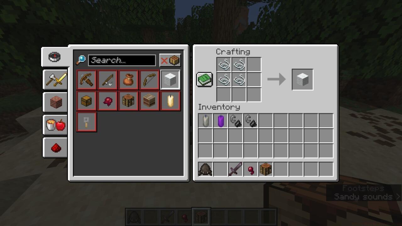 You can use string to craft wool in the absence of sheep