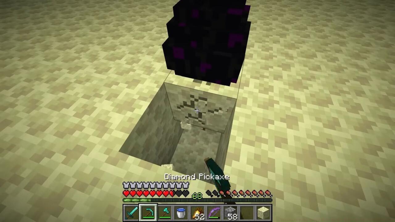 How to pick up the Ender Dragon Egg.