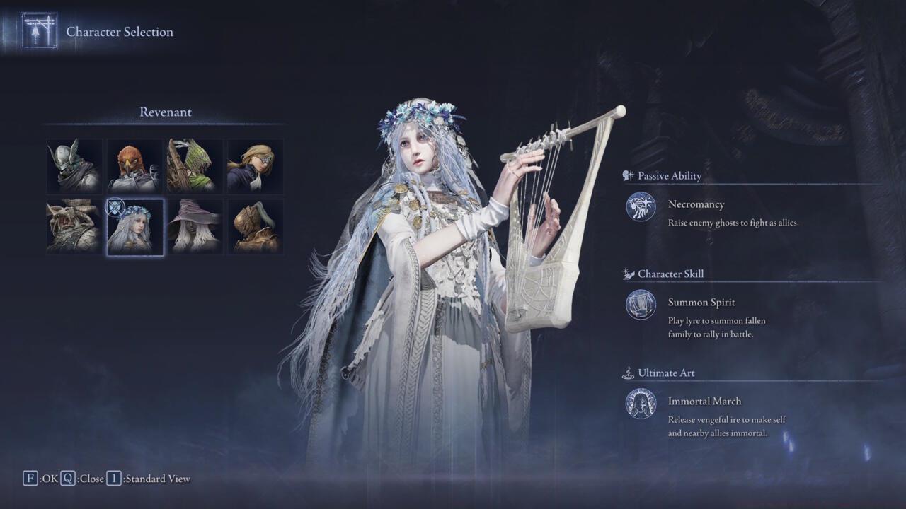 The Revenant's necromancy ability might not help against the Night Lord, but it's useful in every other encounter.