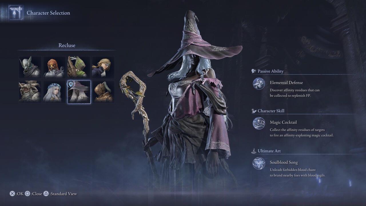 The Recluse is the only character who can recover FP.