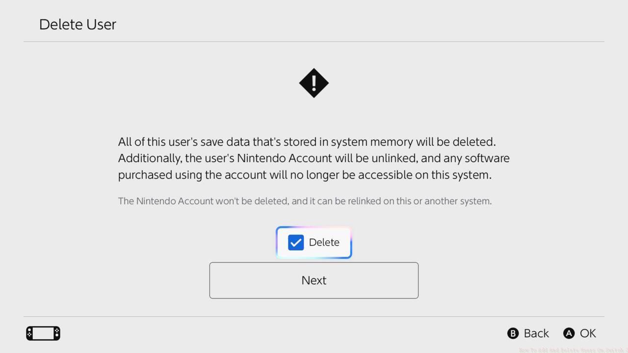 If you're ready to delete the user, go ahead and make it so.