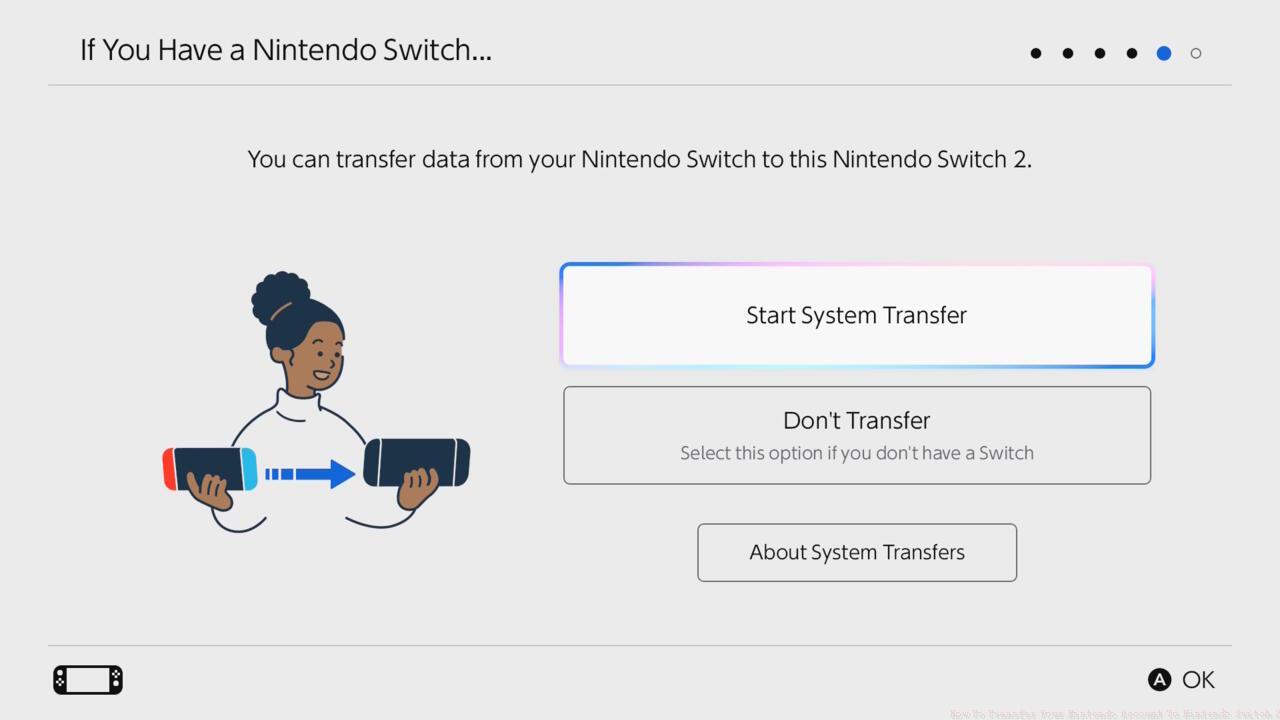 It's easier to transfer data during setup, but you can get your account on the Switch 2 later as well.