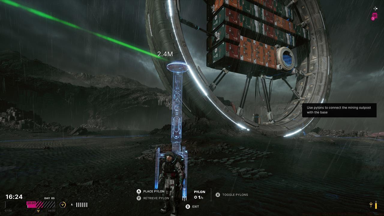 Continue placing down Pylons until the structures can be powered up by your mobile base.