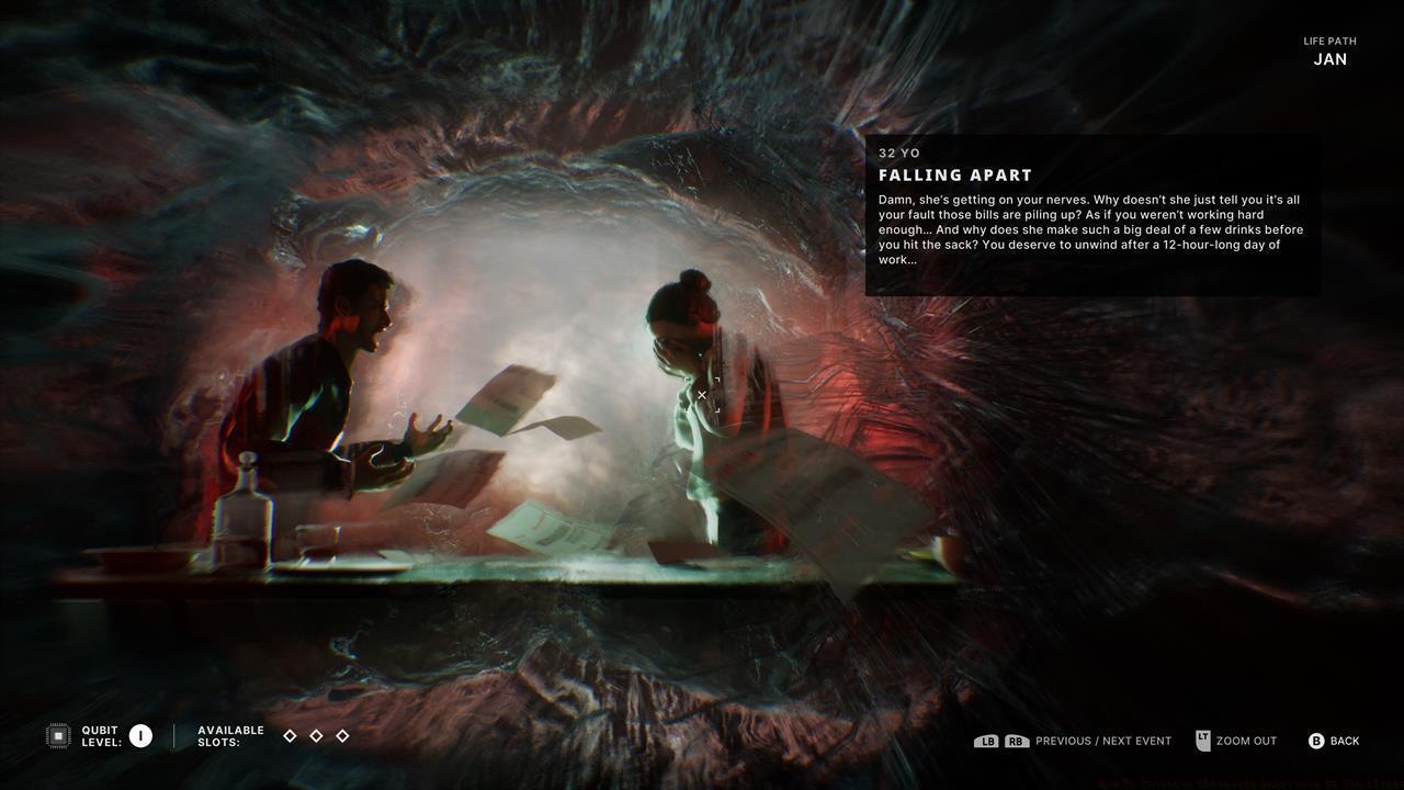 Always consider the background and life choices of each character