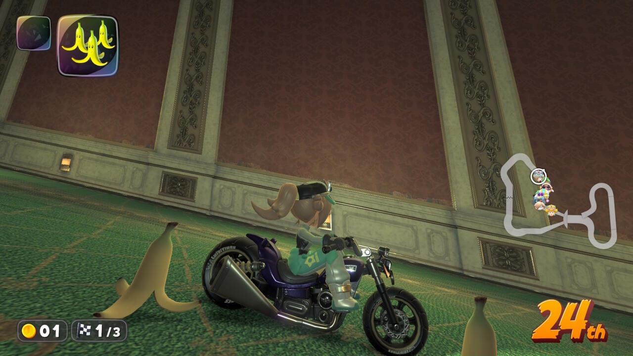 You can aim items left and right