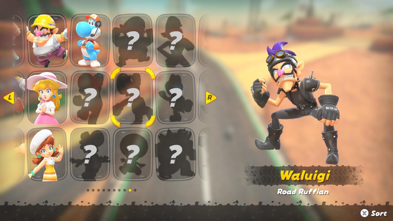 You can see which characters still have costumes to unlock