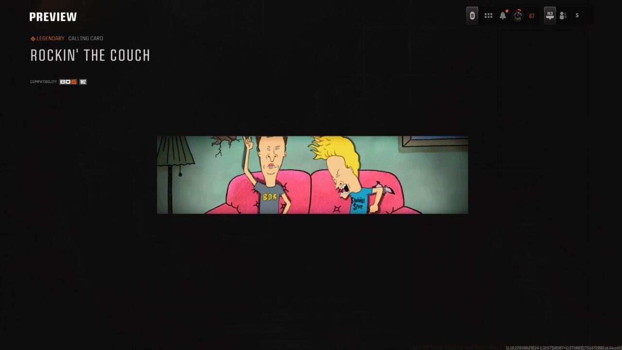 Rockin' The Couch - Calling card