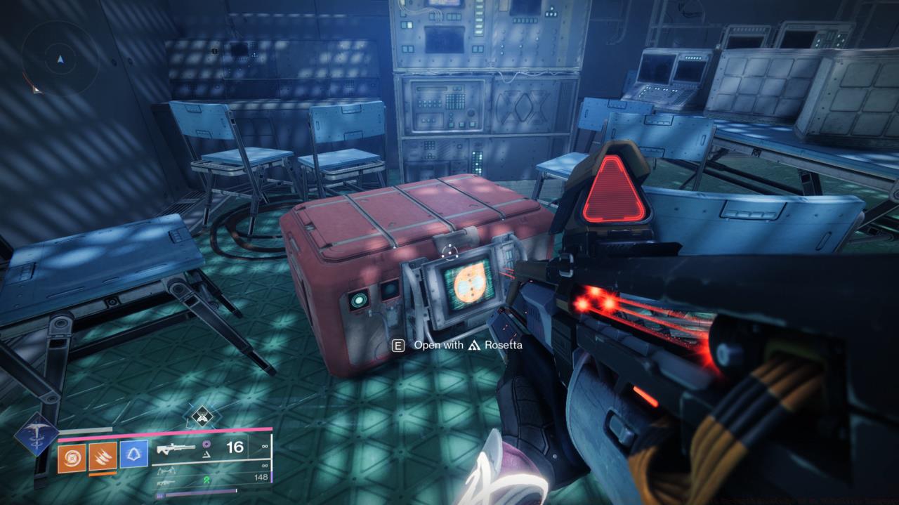 A chest which can be opened after acquiring the Rosetta.