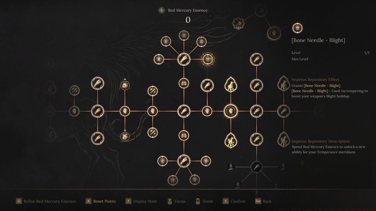You can unlock more Acupoint slots and Bone Needles via the skill tree.